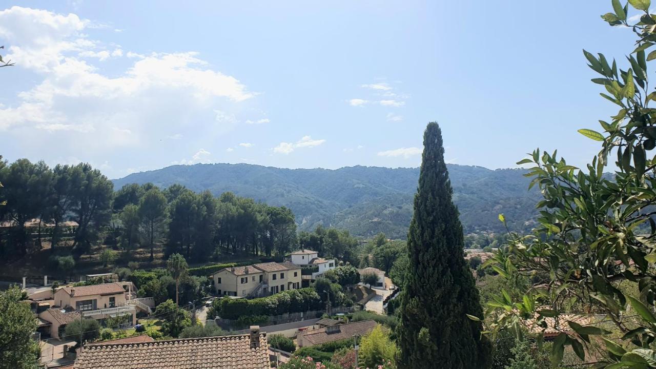 Calme Et Vue Panoramique Daire Pégomas Dış mekan fotoğraf
